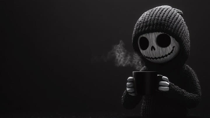 Ghost Sipping On Tea
