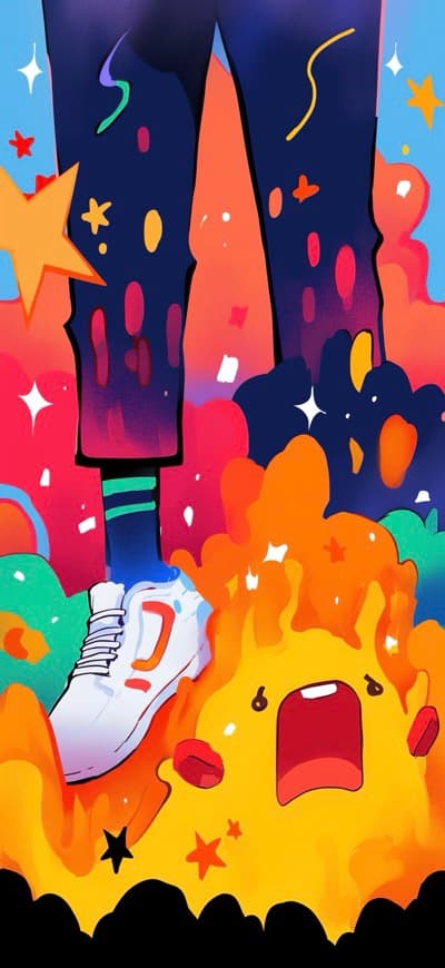 Vibrant Splash Doodles 3