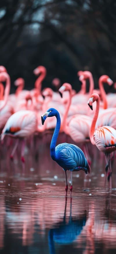 Flock Of Flamingos