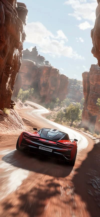 Racing Through Desert