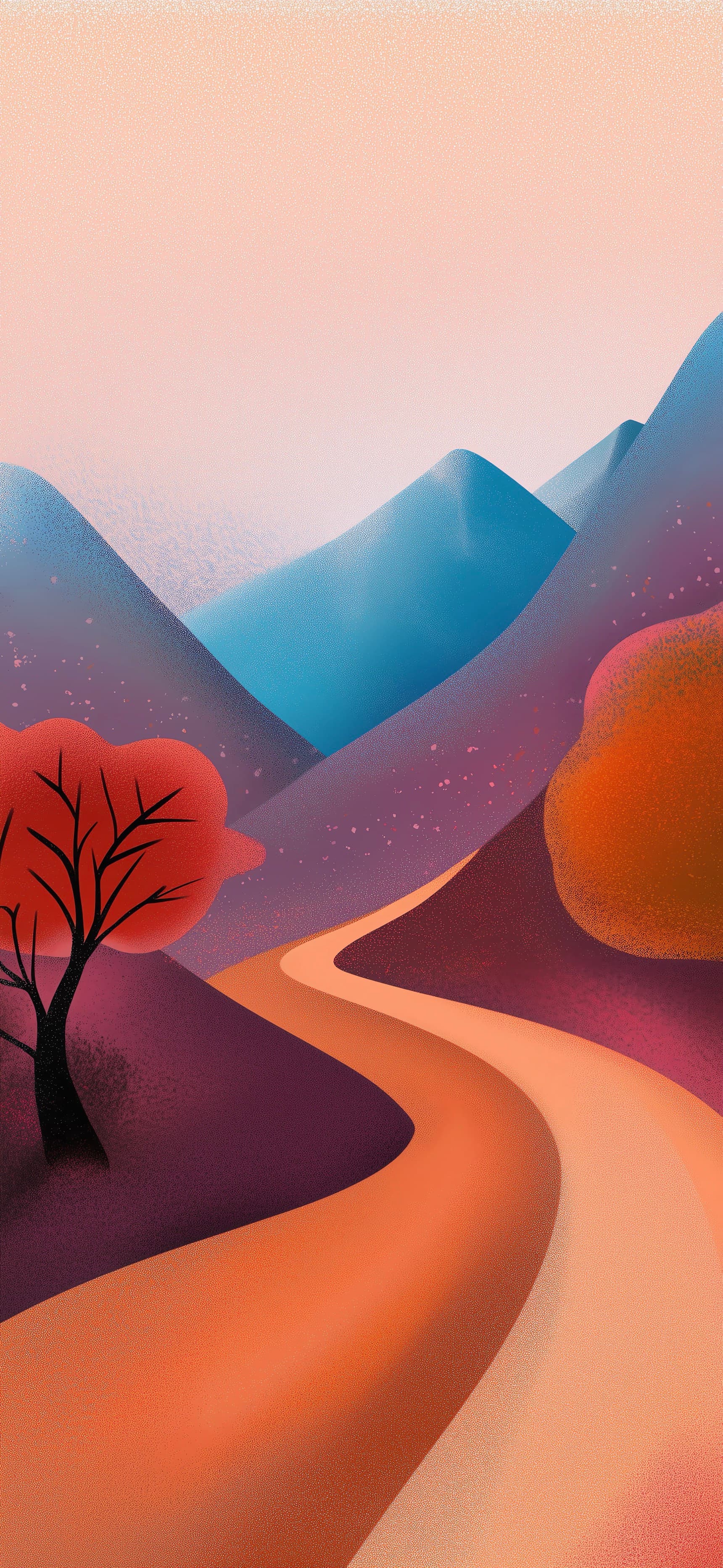 Sunset By The Mountain