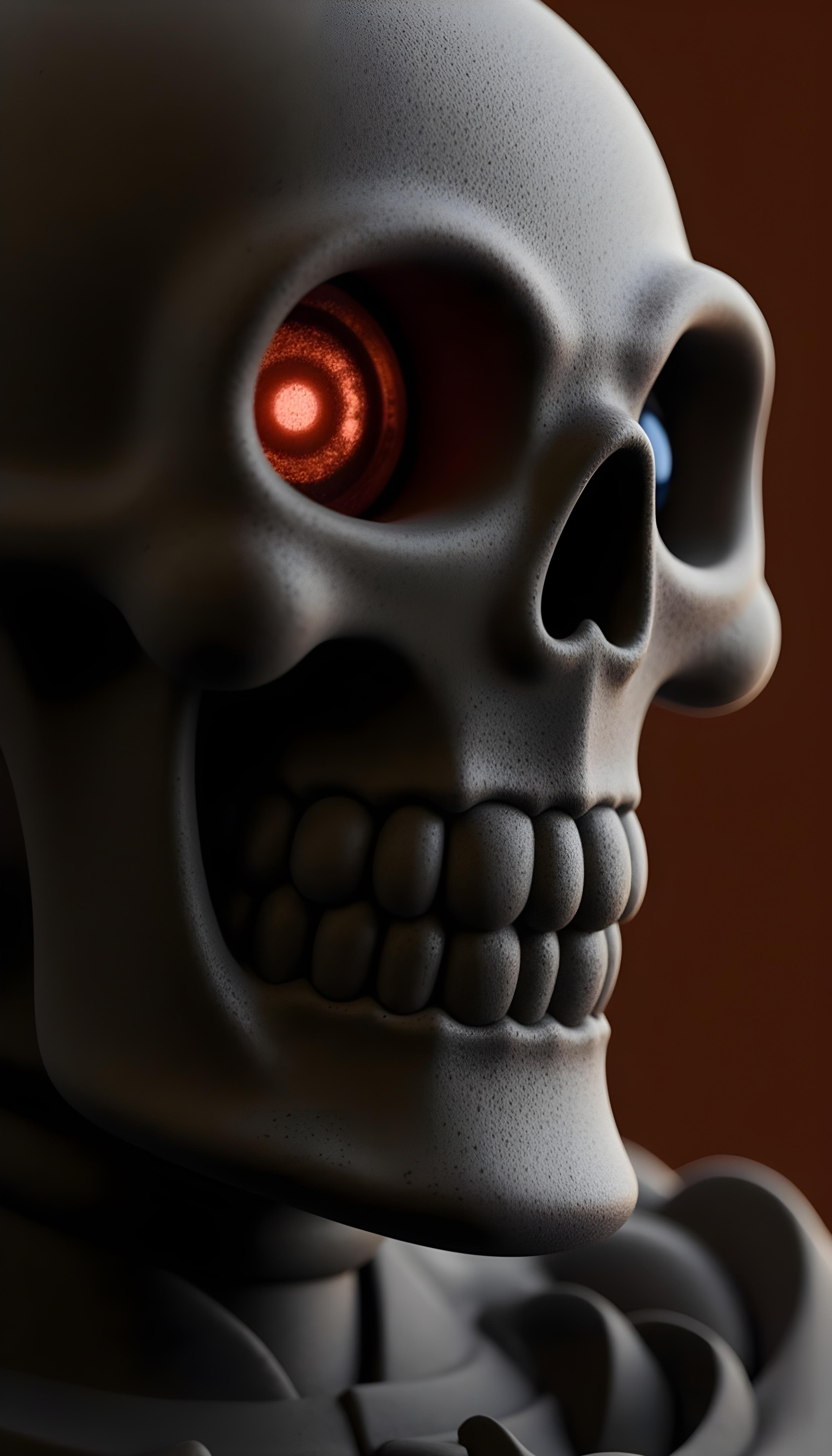 Skull With Glowing Eye