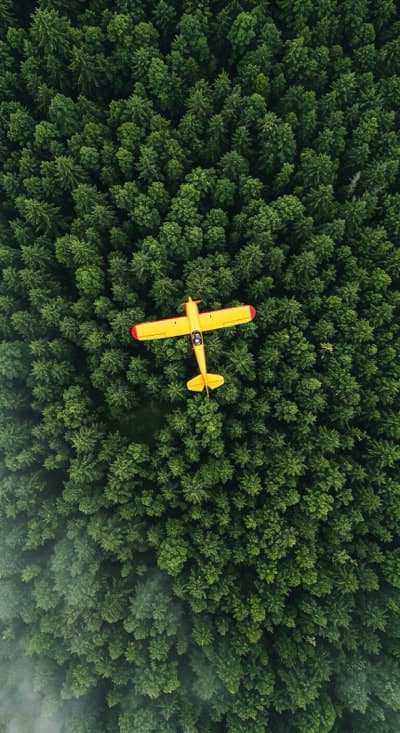 Aerial View Of Airplane