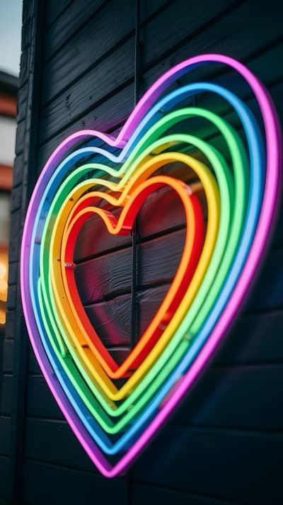 Pride Heart Neon Sign