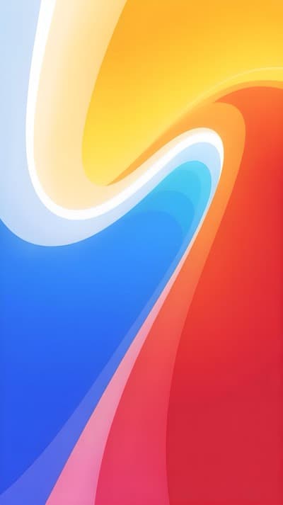 Rainbow Ish Flat Swirl