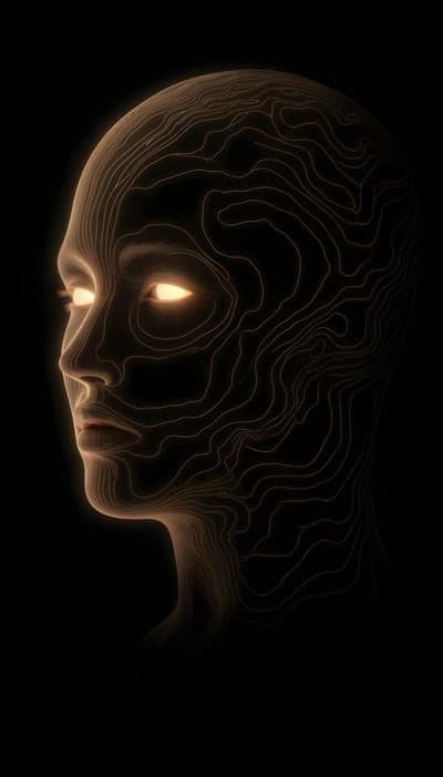 3D Render Of Face