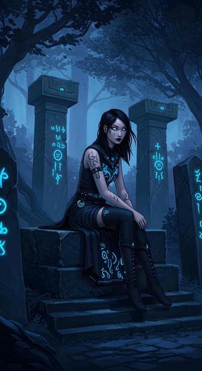 Reminiscent Hacker Girl