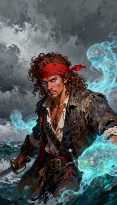 Pirate With Luminated Ghosts