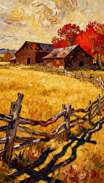 Van Gogh Style Scenery