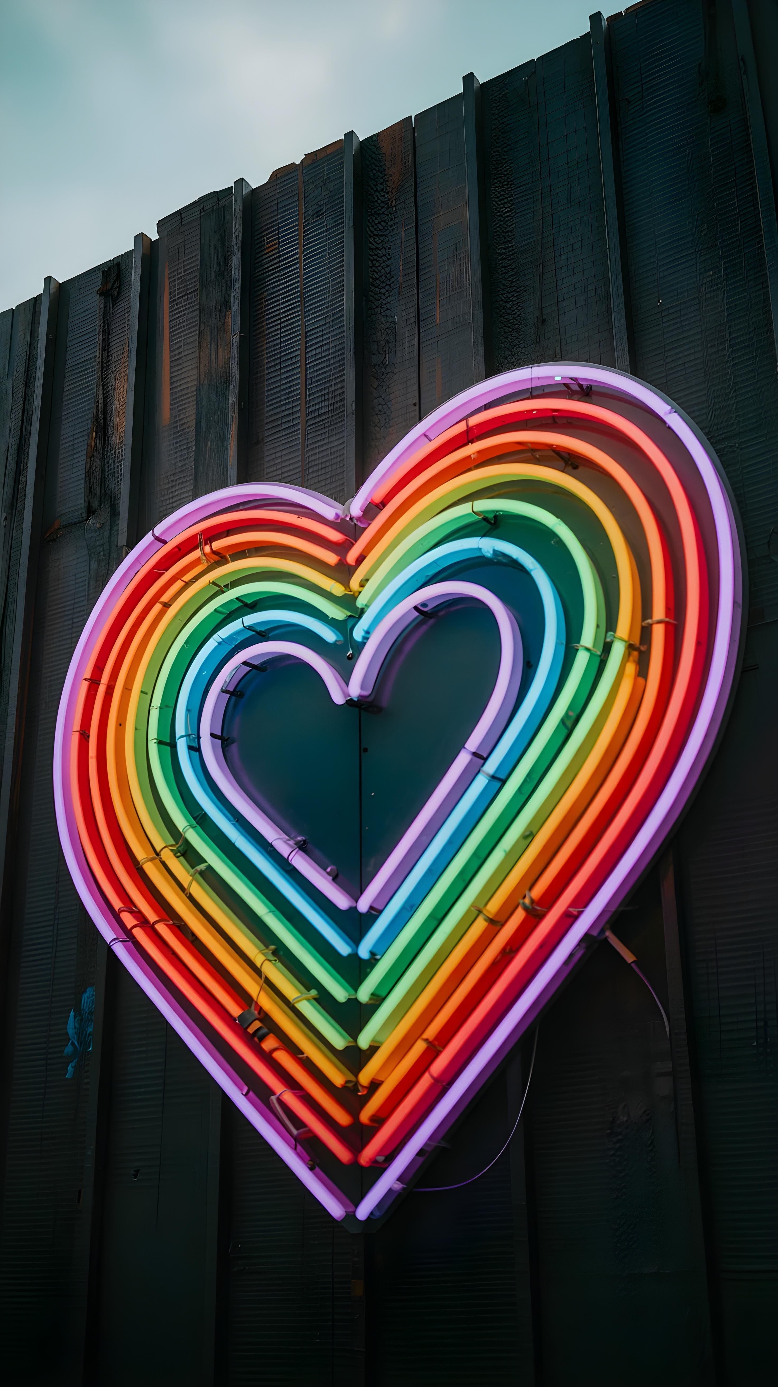 Pride Heart Neon Sign