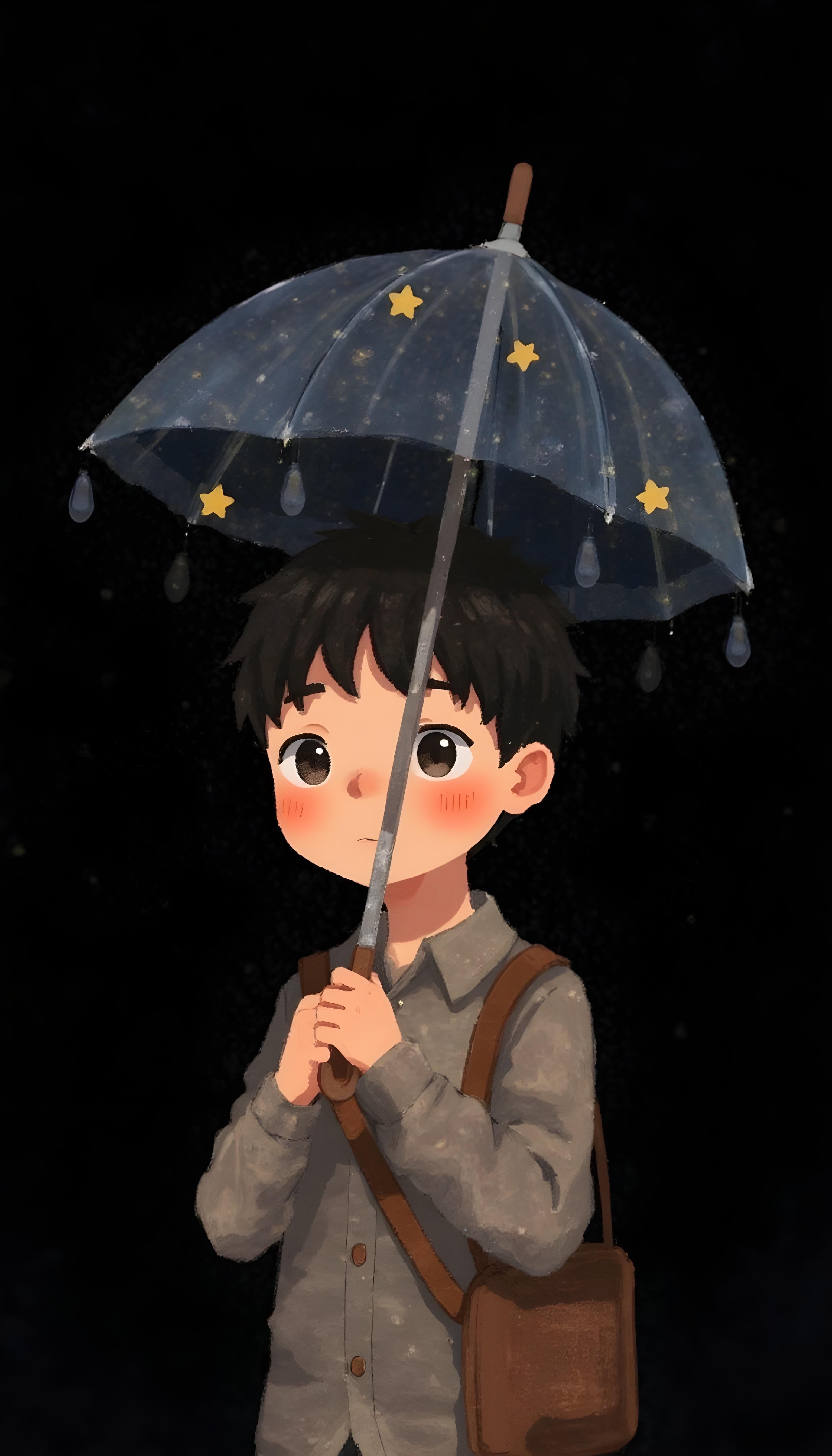Boy With Umbrella