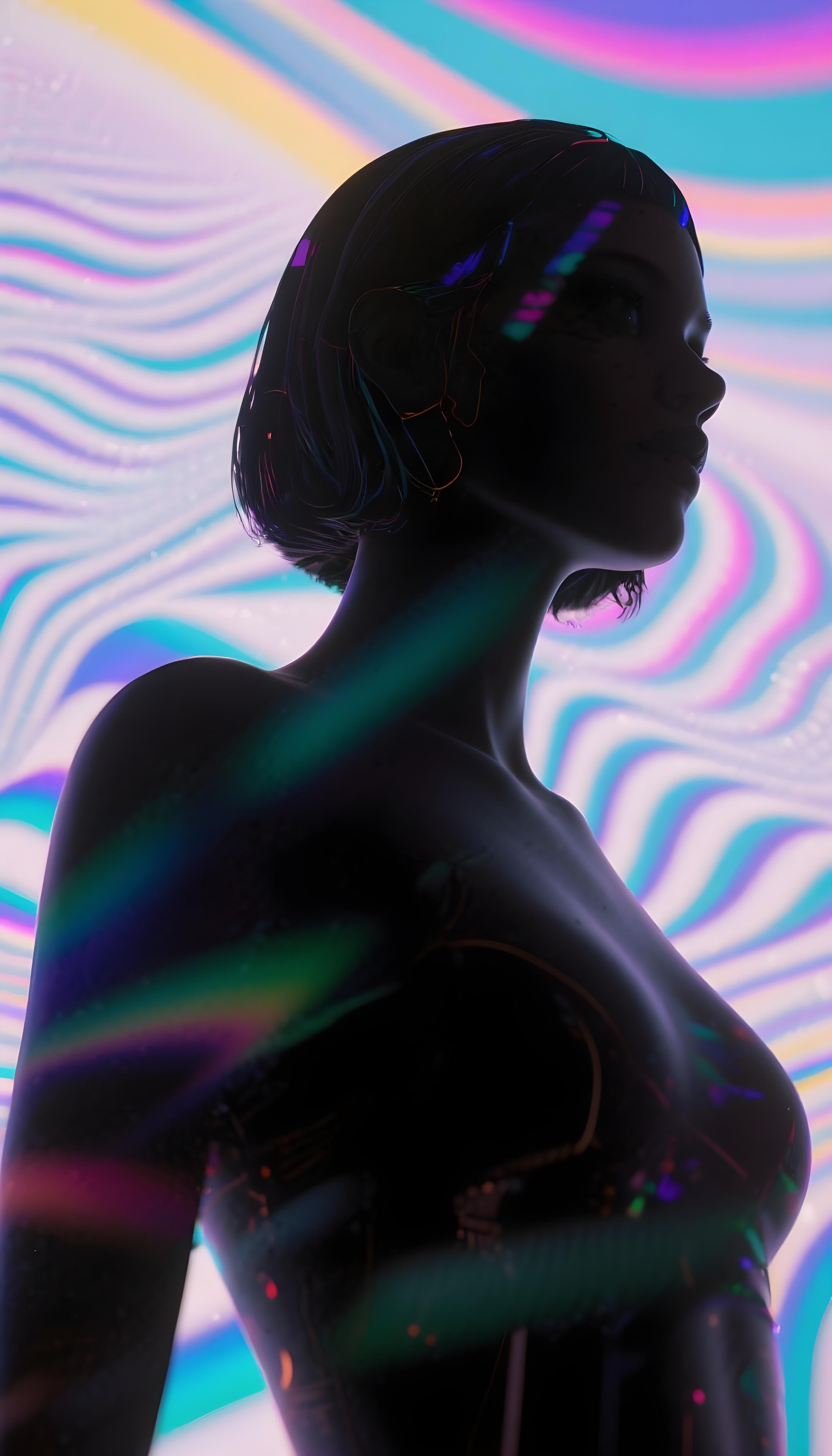 Silhouette Of Actress