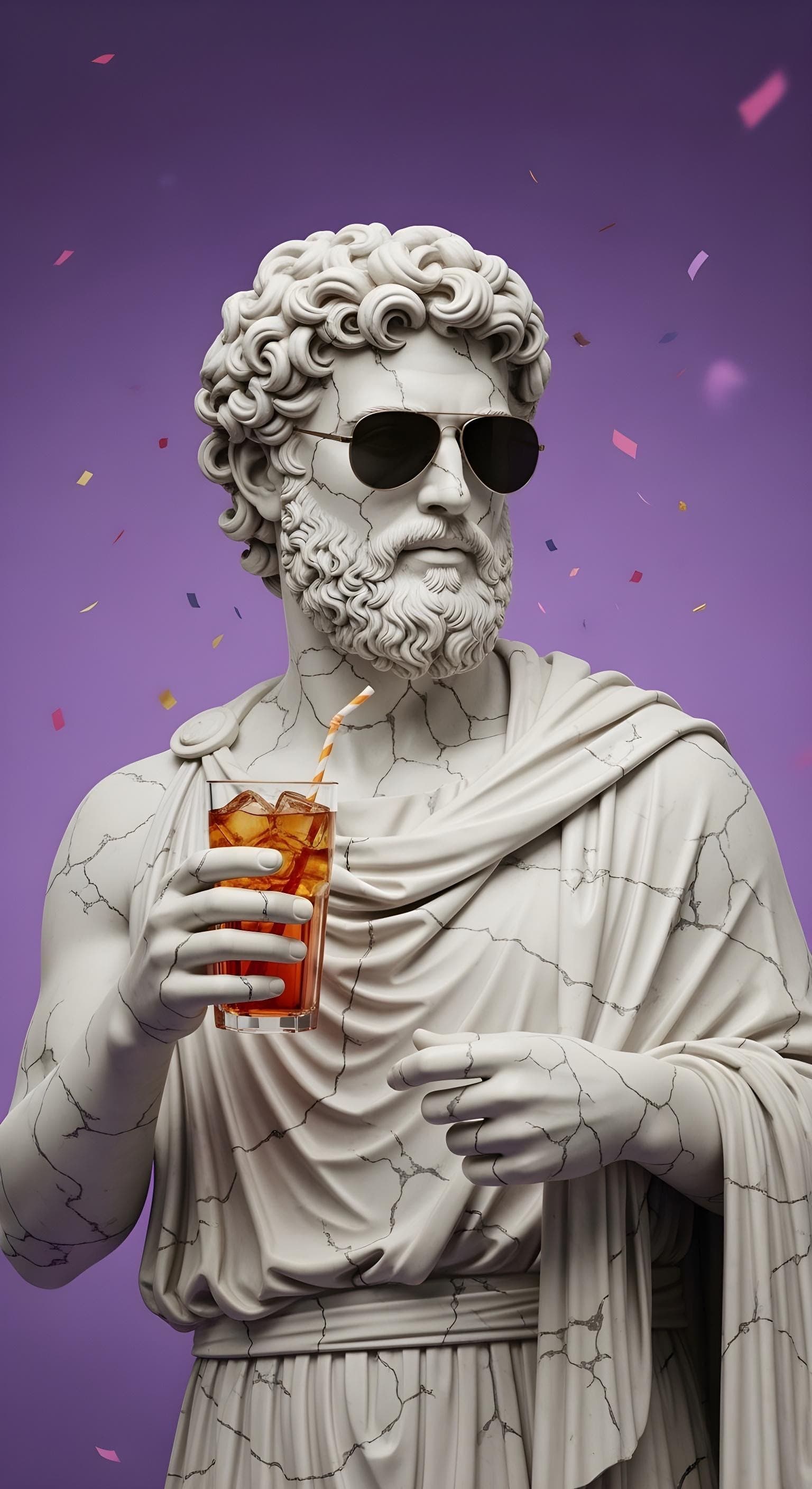 Cool Stoic With Ice Tea