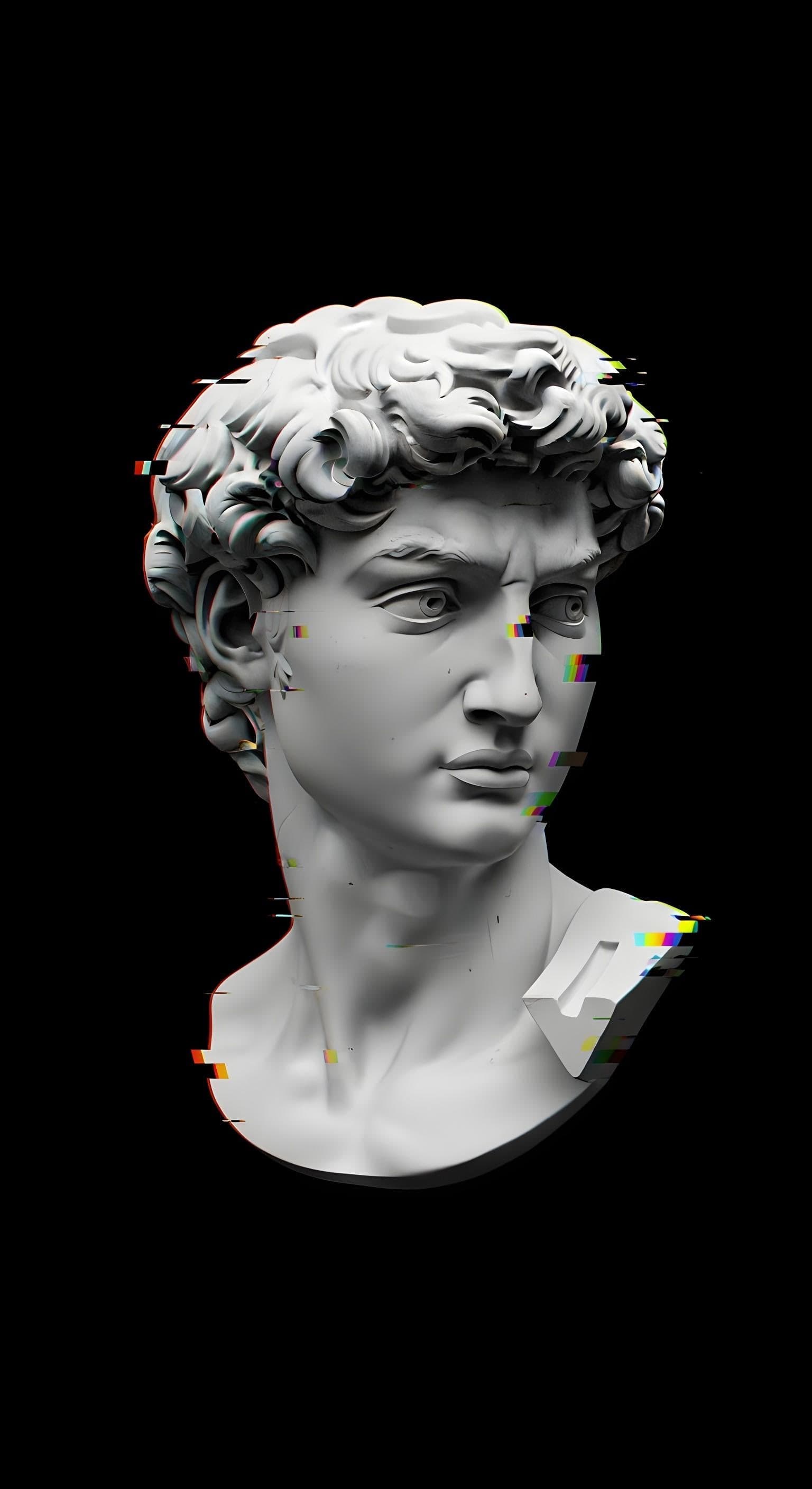 Glitched Ancient Man