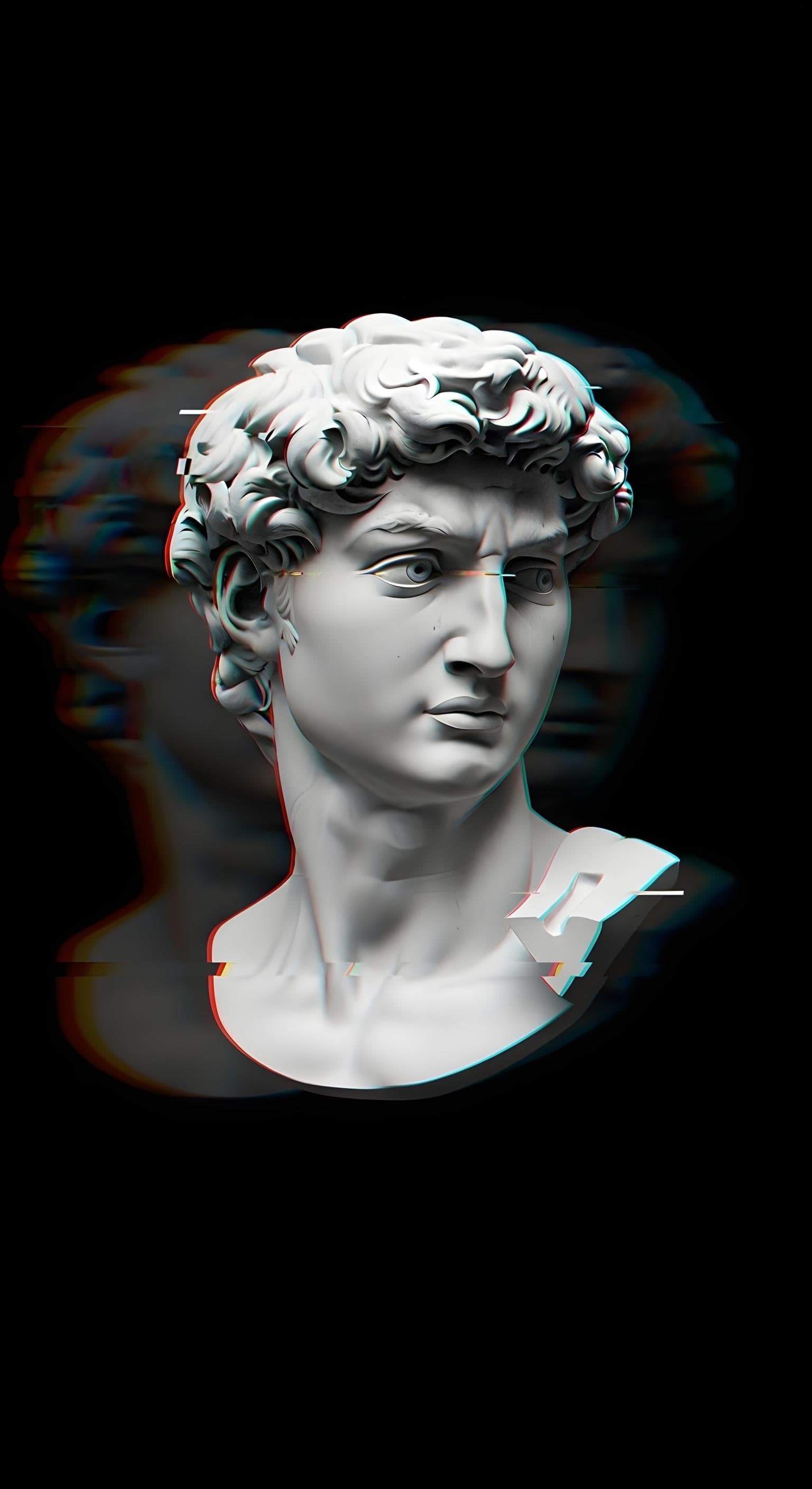 Glitched Ancient Man