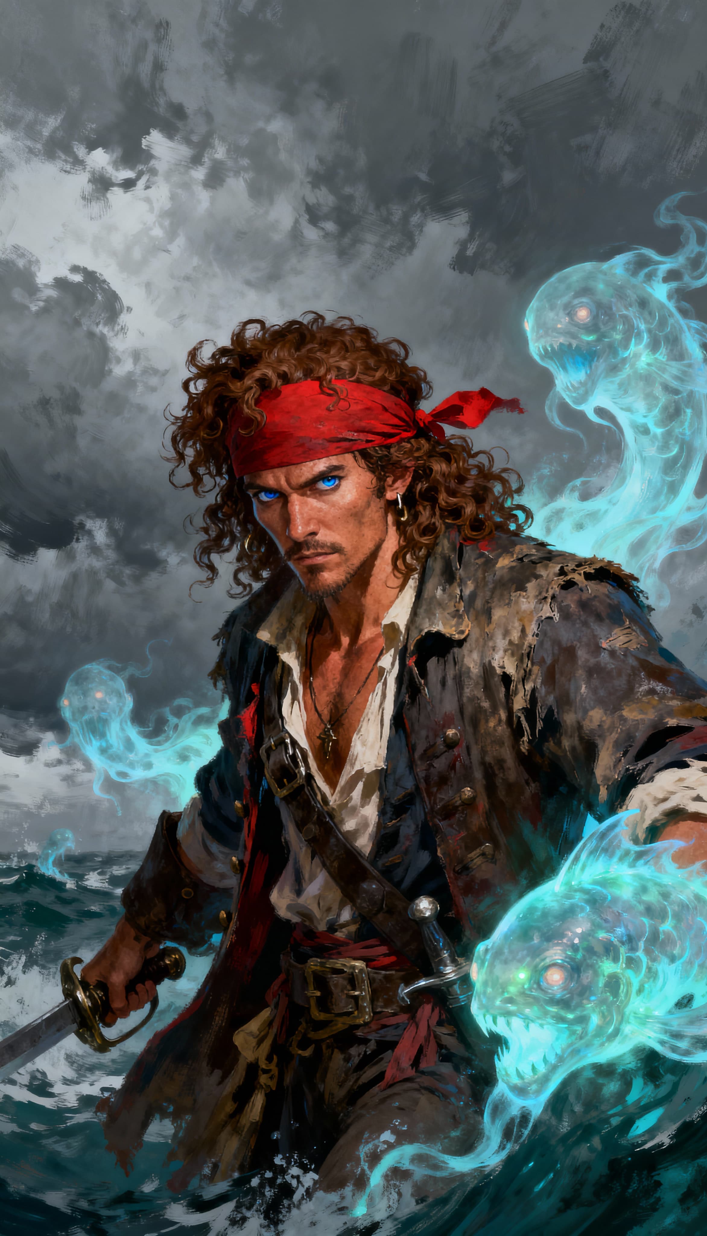 Pirate With Luminated Ghosts