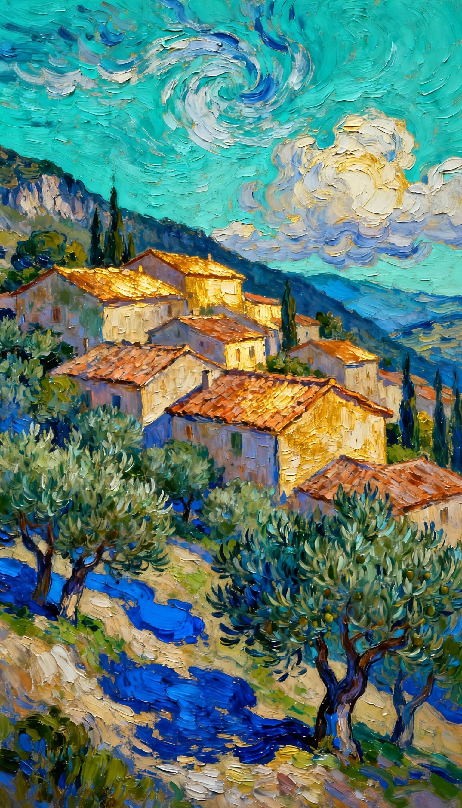 Van Gogh Style Scenery