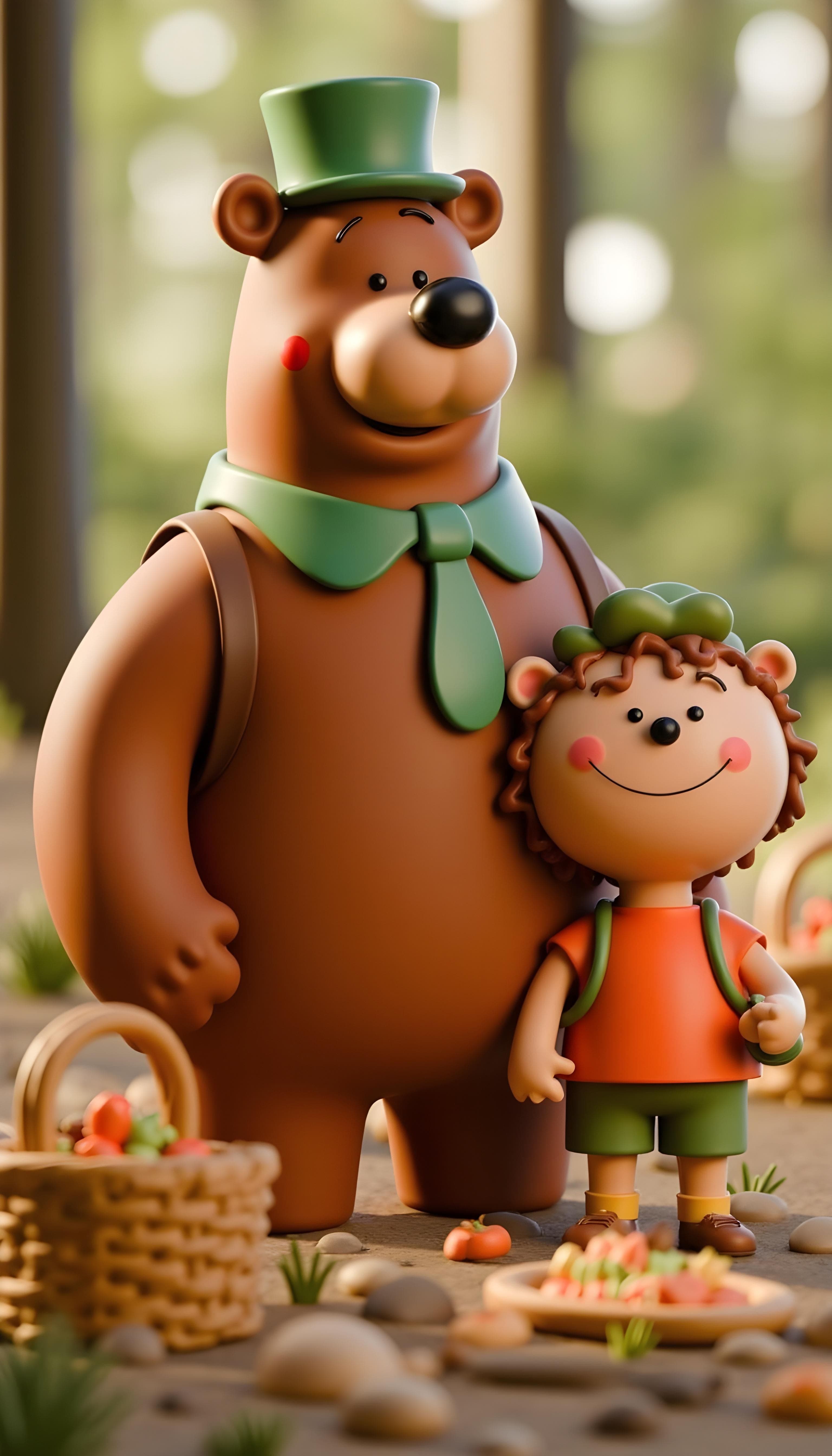 Yogi Bear And Booboo Tall