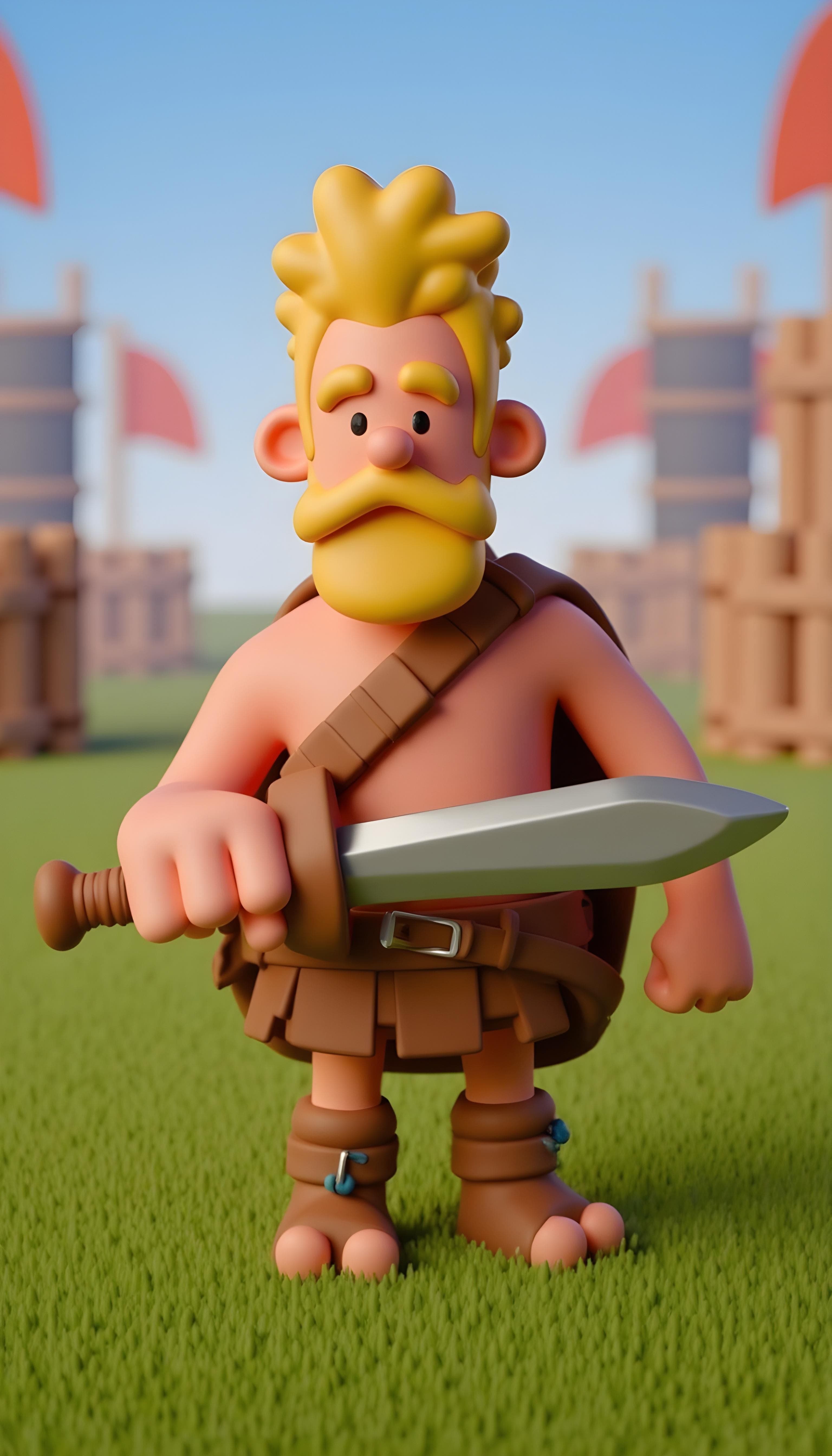 The Barbarian From Clash Of Clans